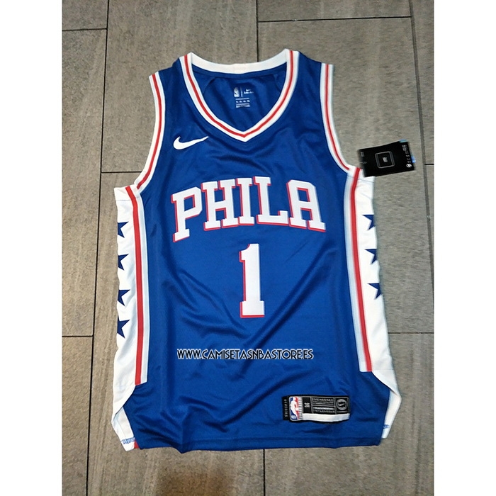 James Harden NO 1 Camiseta Philadelphia 76ers Icon Authentic 2021-2022 Azul
